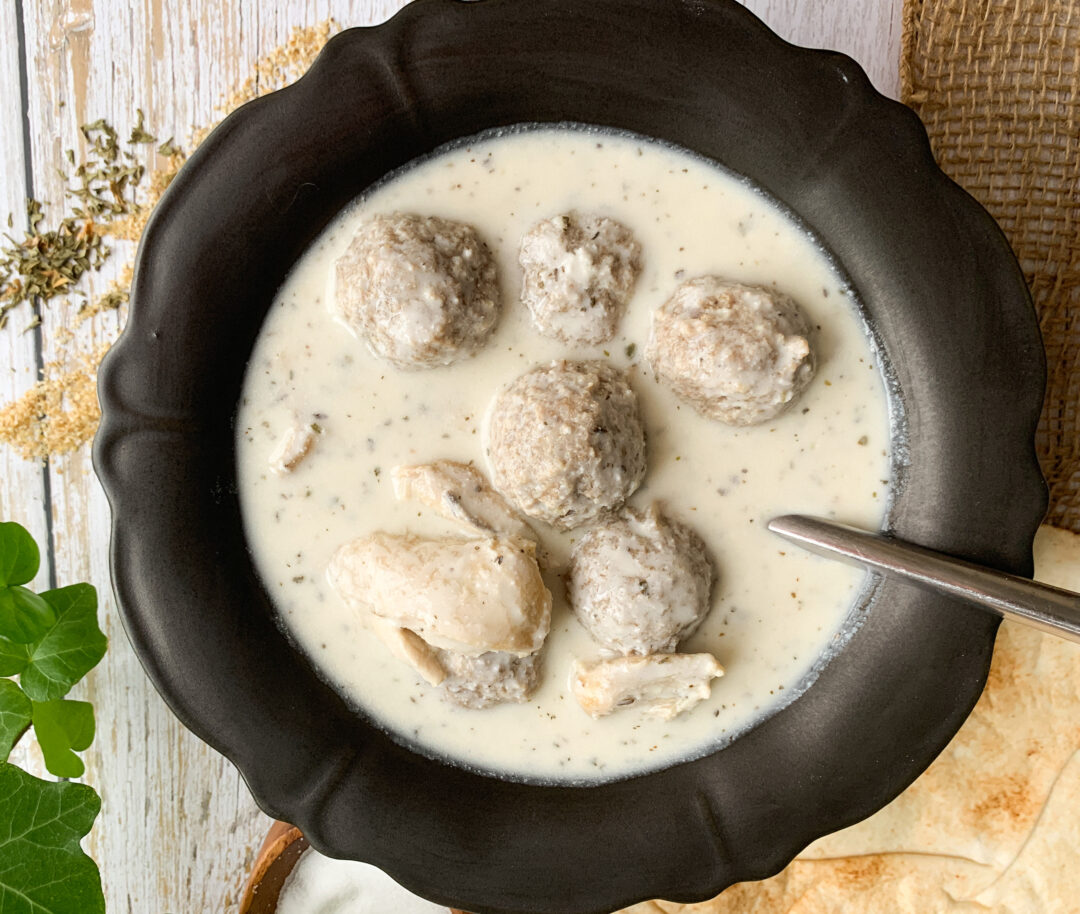 Madzoonov Kufteh: Armenian yogurt soup
